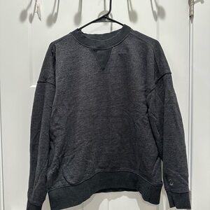 Women’s Simple Charcoal Gray Crewneck
